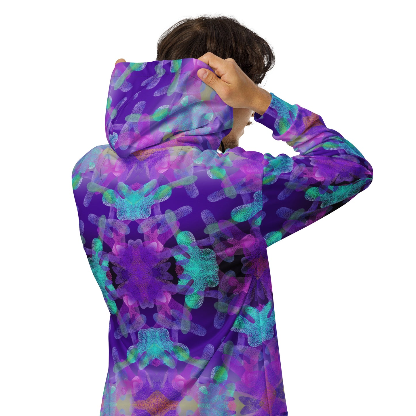 Psychedelic zip hoodie