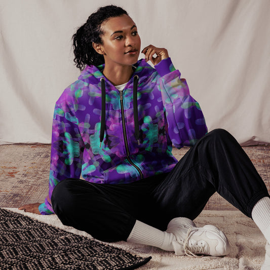 Psychedelic zip hoodie