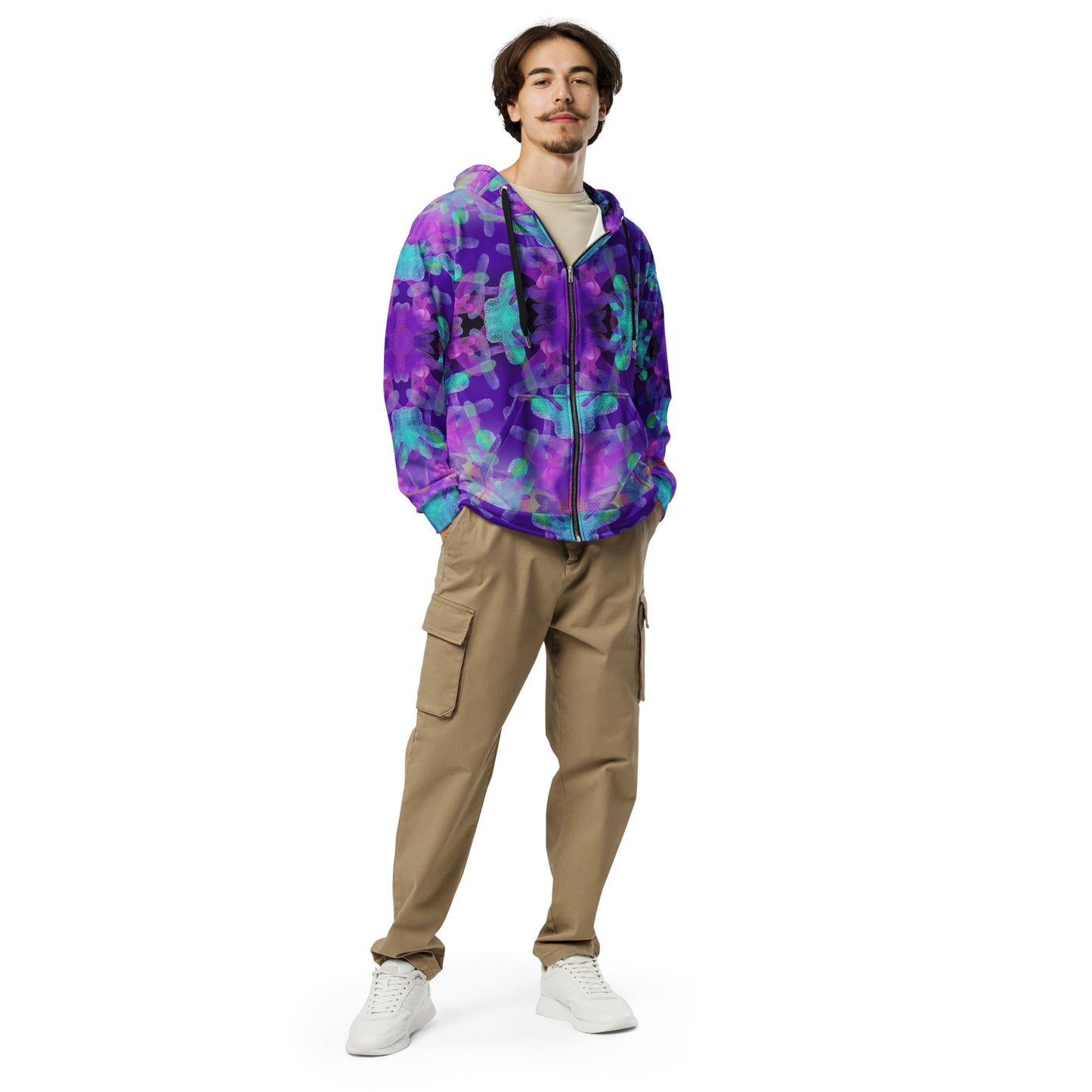 Psychedelic zip hoodie