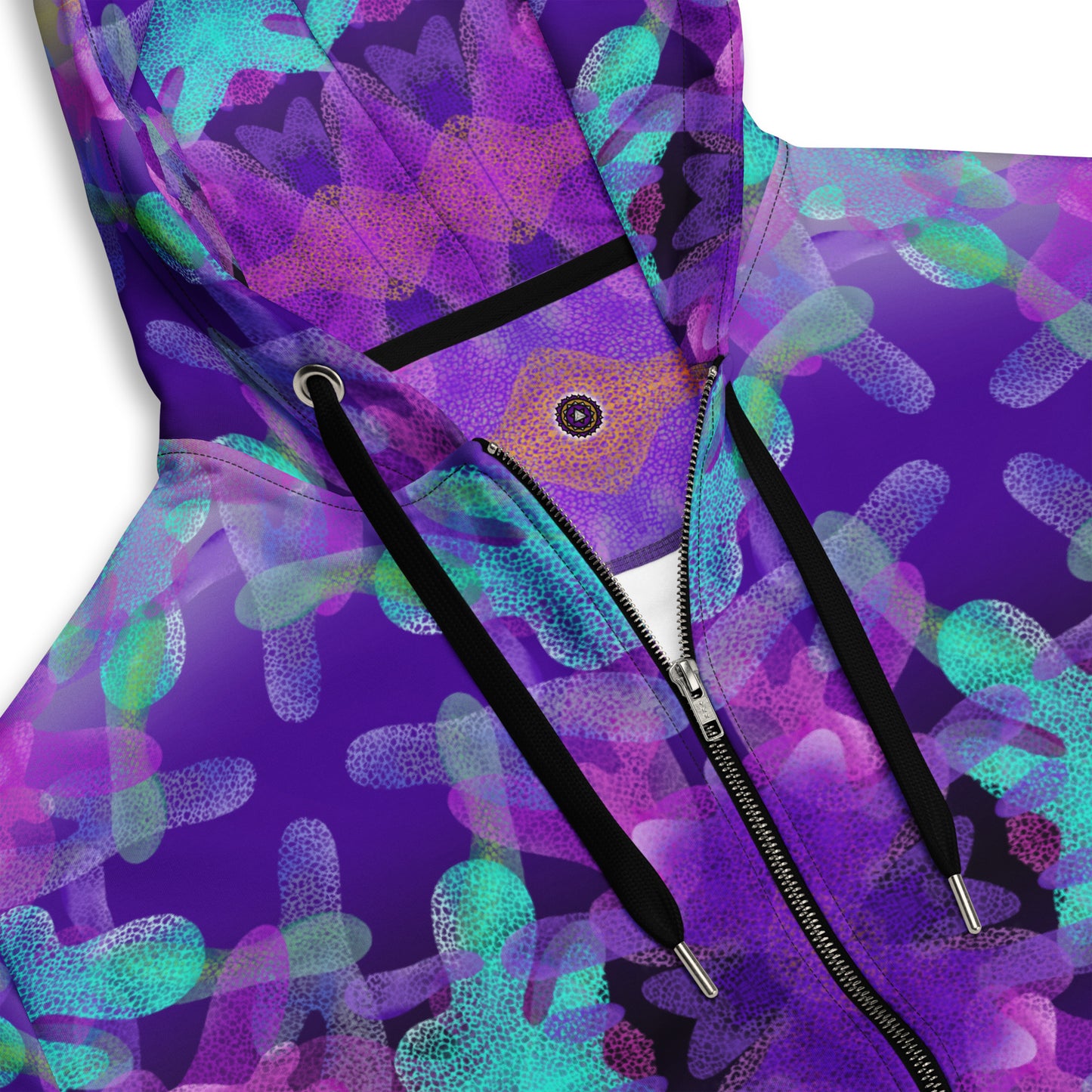 Psychedelic zip hoodie