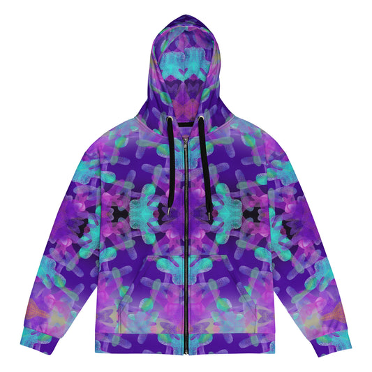 Psychedelic zip hoodie